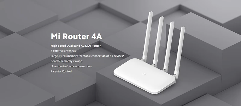 روتر بی‌سیم AC1200 شیائومی مدل Mi Router 4A Megabit
