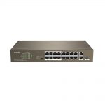 سوئیچ 18 پورت مگابیتی و رکمونت تندا مدل TEF1118P-16-150W V2