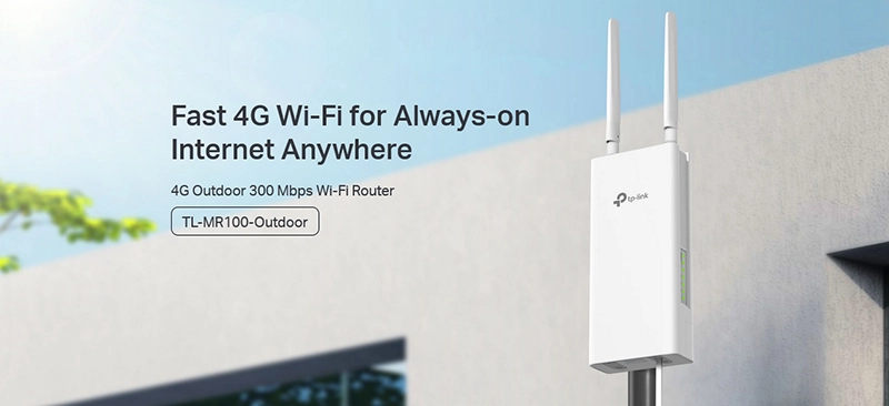 مودم سیم کارتی 4G فضای باز برند تی پی لینک مدل TL-MR100-Outdoor