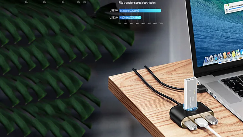 هاب 4 پورت USB باسئوس مدل CAHUB-AY01