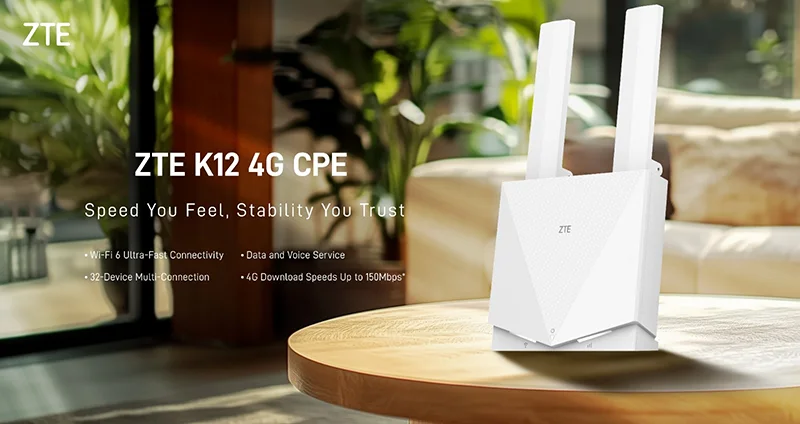 مودم روتر 4G LTE بی سیم N300 زد تی ای مدل K12