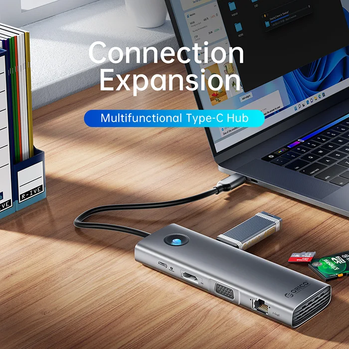 هاب تایپ سی 10 پورت USB-C اوریکو PW11-10P