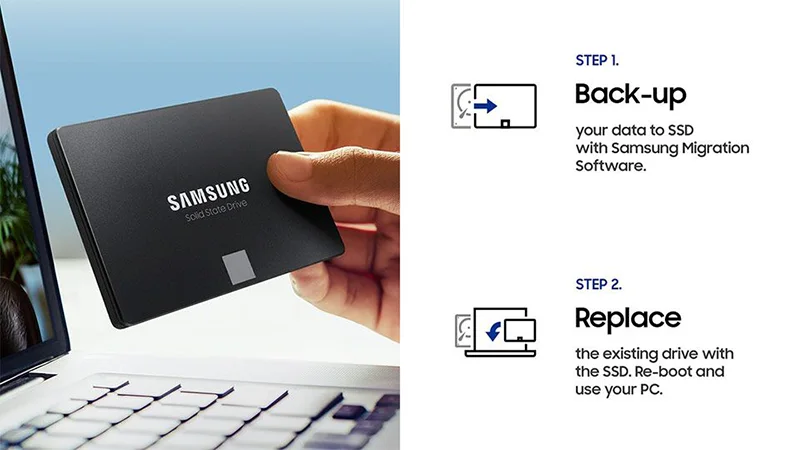 حافظه SSD اینترنال سامسونگ EVO 870 ظرفیت 500 گیگابایت