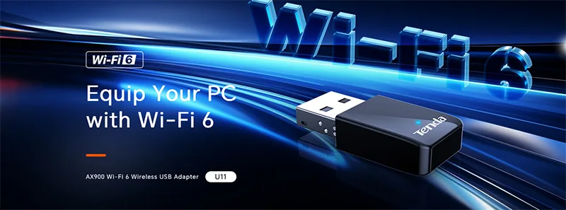 کارت شبکه USB بی‌ سیم و دوباند AX900 تندا مدل U11