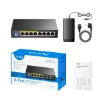 سوئیچ 8 پورت گیگابیتی و دسکتاپ کودی مدل GS1008P - Image 2
