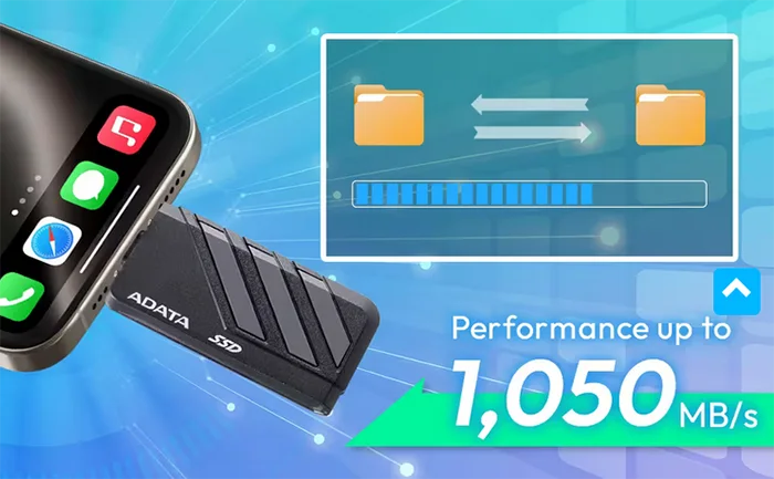 حافظه SSD اکسترنال ای دیتا SC735 ظرفیت 1 ترابایت