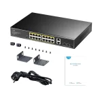 سوئیچ 16 پورت گیگابیتی و رکمونت کودی مدل GS1018PS2 - Image 4