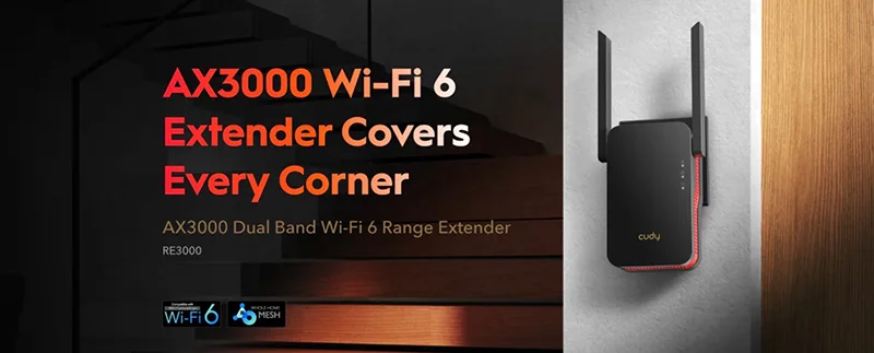 توسعه دهنده شبکه بی‌سیم و دوباند AX3000 کودی RE3000