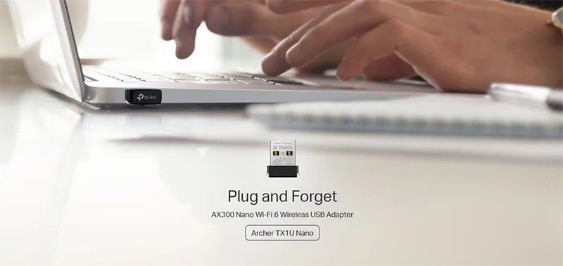 کارت شبکه USB بی‌‌ سیم AX300 تی پی لینک Archer TX1U Nano