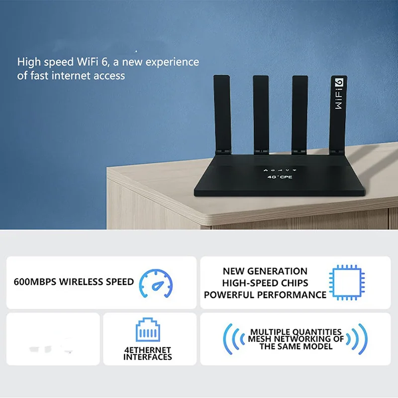مودم روتر 4G LTE بی سیم N300 تی الک TW800