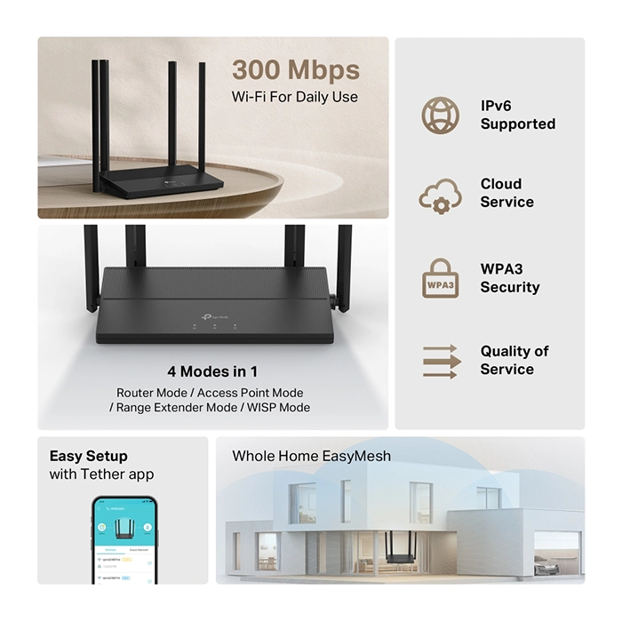 روتر بیسیم 300Mbps تی پی لینک TL-WR846N